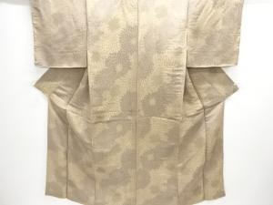 大正ロマン　むじな菊模様織り出し漆着物